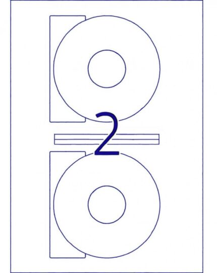 LD2041-5-ლეიბლი CD დისკისთვის 118x41 მმ