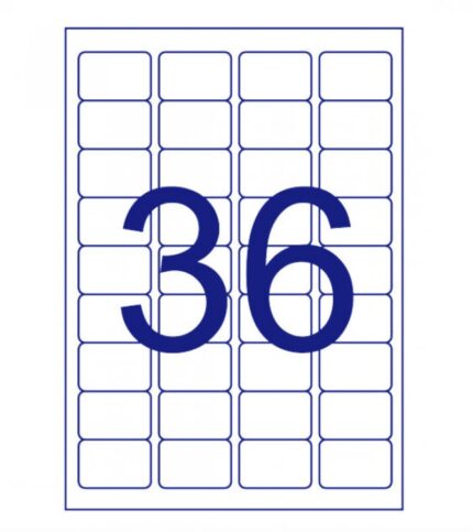 L2036 - ლეიბლი 36-იანი(45X30მმ)