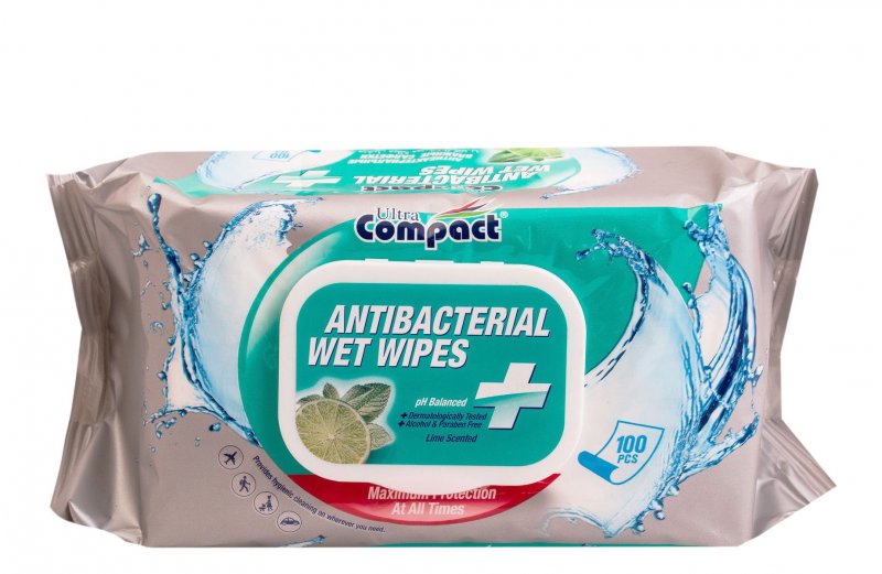 antibacterial-wipes111111.jpg WW169-Compact-ის ანტიბაქტერიული სველი ხელსახოცი 100 ც - Image 1