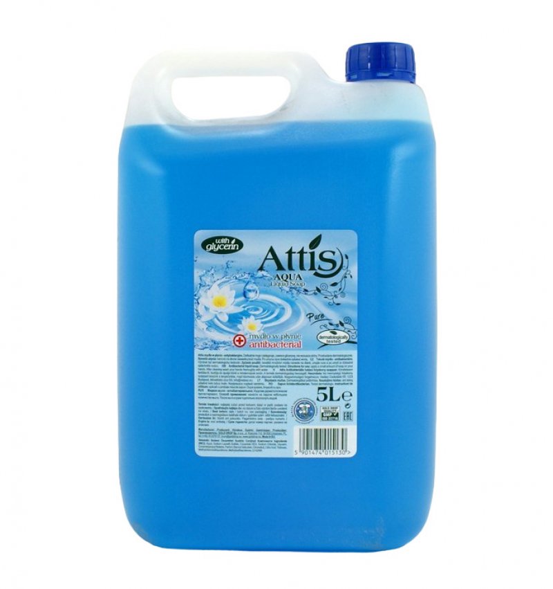 mydlo-w-plynie-attis-5l-antybakteryjne-111111111111111111111111111111111111111.jpg 15130-ATTIS თხევადი საპონი 5ლ (ანტიბაქტერიული) - Image 1