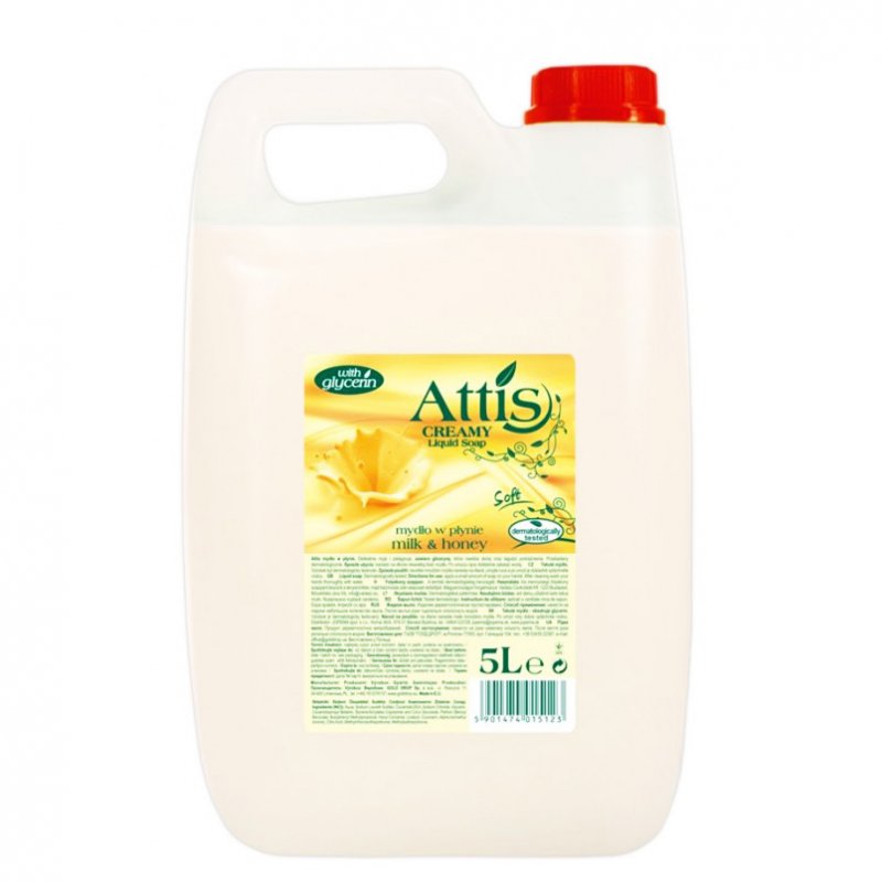 soap444444444444444444444444444444_1.jpg 15123-ATTIS თხევადი საპონი 5ლ (რძე&თაფლი) - Image 1
